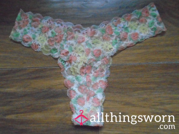 🌸48-hour-wear-Flor*l Thong🌸