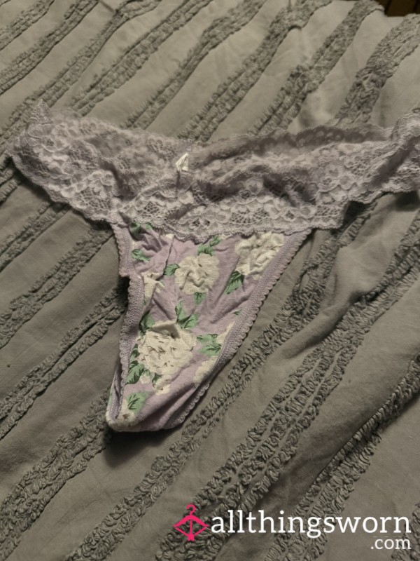 Flower Lace Thongs