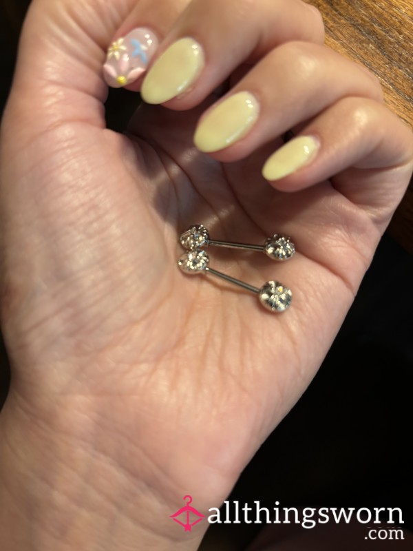 Flower Nipple Rings