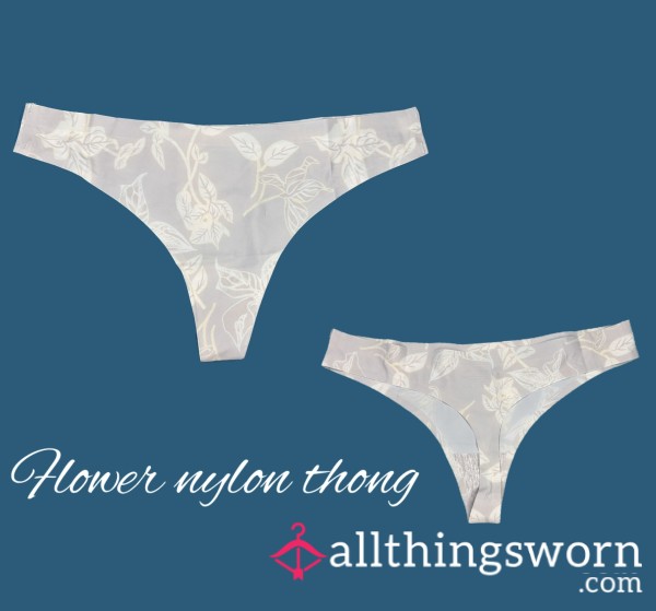 Flower Nylon Thong 💓