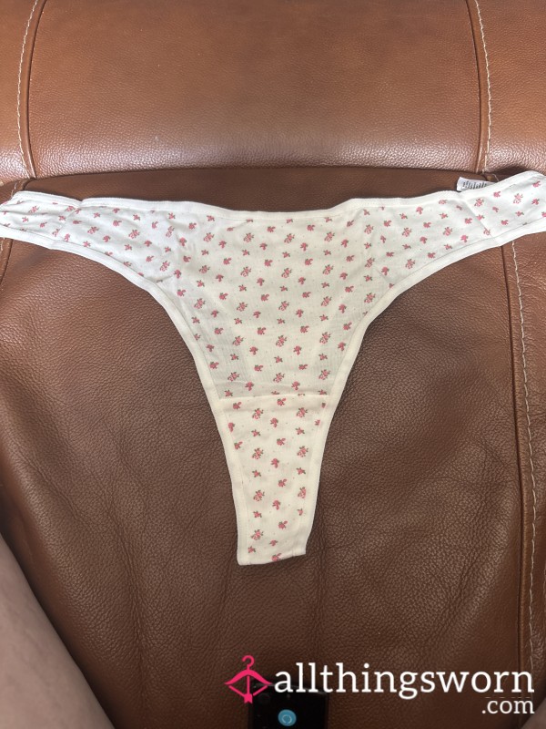 Flowered Thong