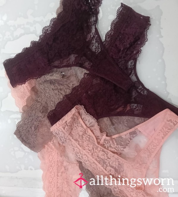 Flowery Lacey Thong Wear ( +5 Per Day )