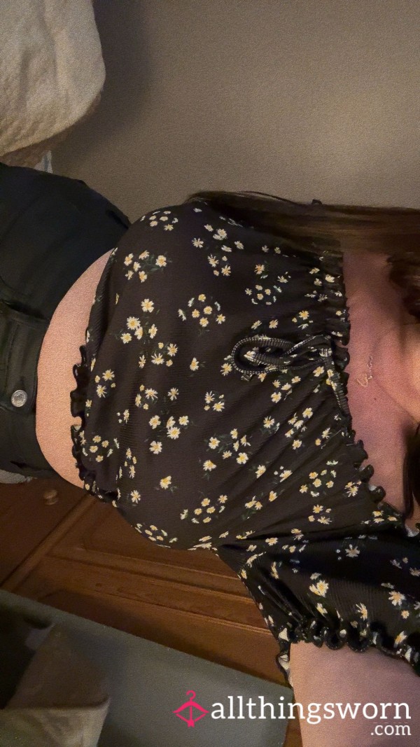 Flowery Off The Shoulder Top