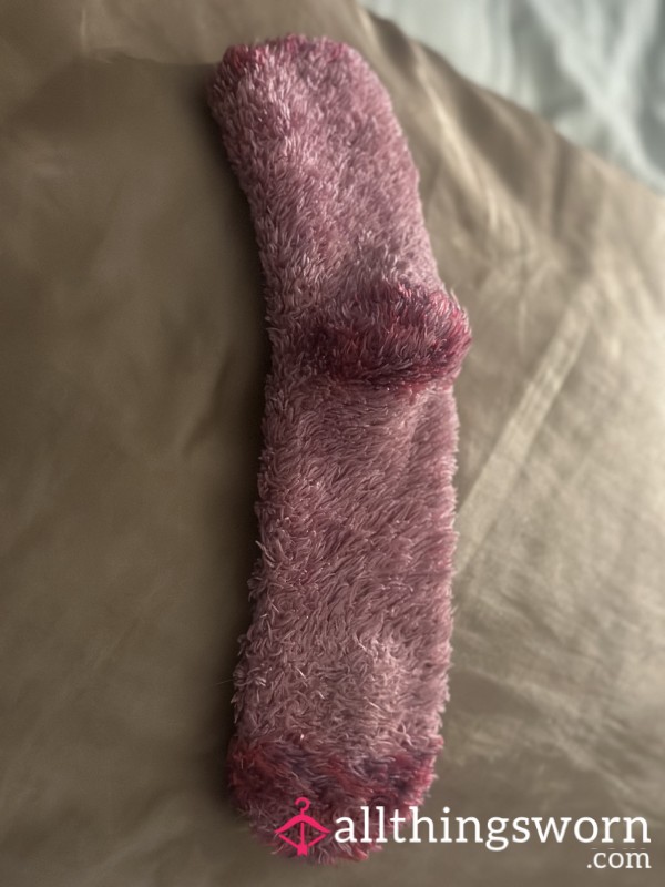 Fluffy And Pink Socks