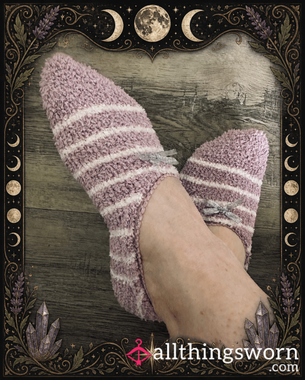 Fluffy Ballerina Slipper Socks, Soft, Worn & Ready 💗
