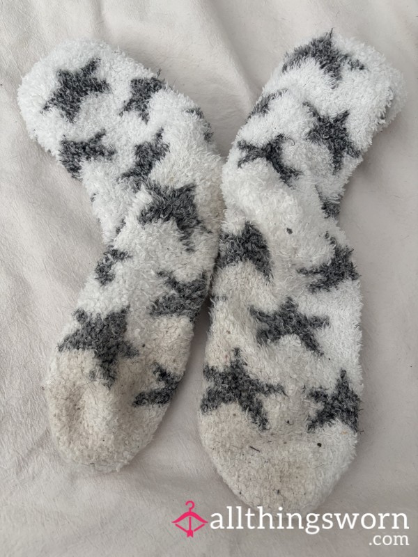 Fluffy Bed Socks Worn For 2 Weeks Everynight