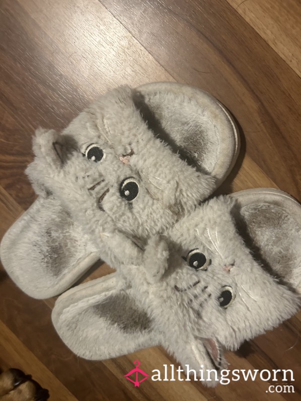 Fluffy Slippers- Cute, Comfy, Sweaty All Worn👅