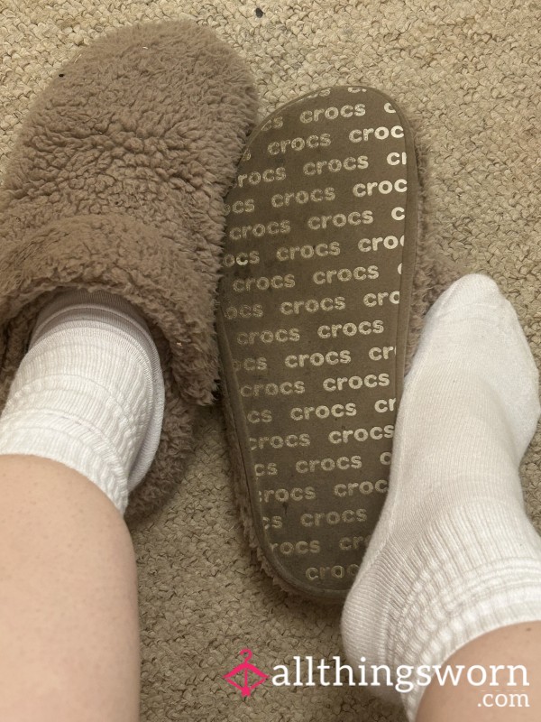 Fluffy Croc Slippers