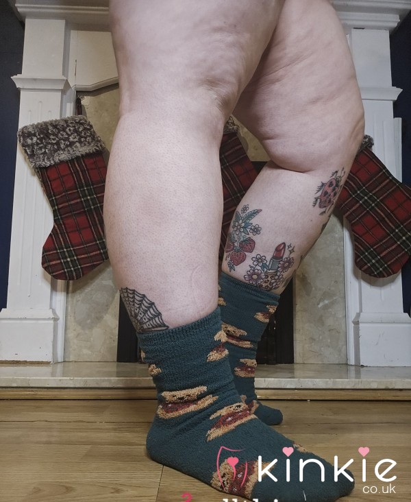 Fluffy Green Teddybear Socks🧸