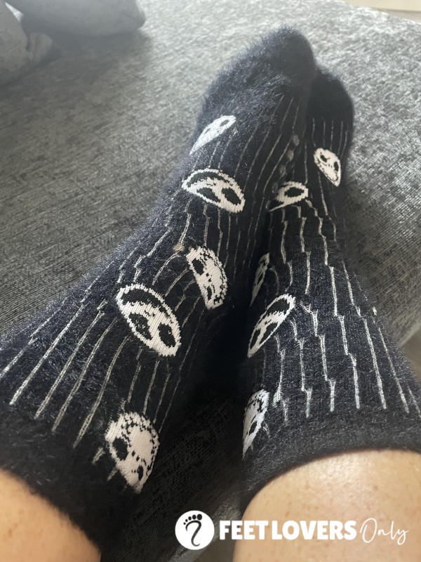 Fluffy Halloween Socks