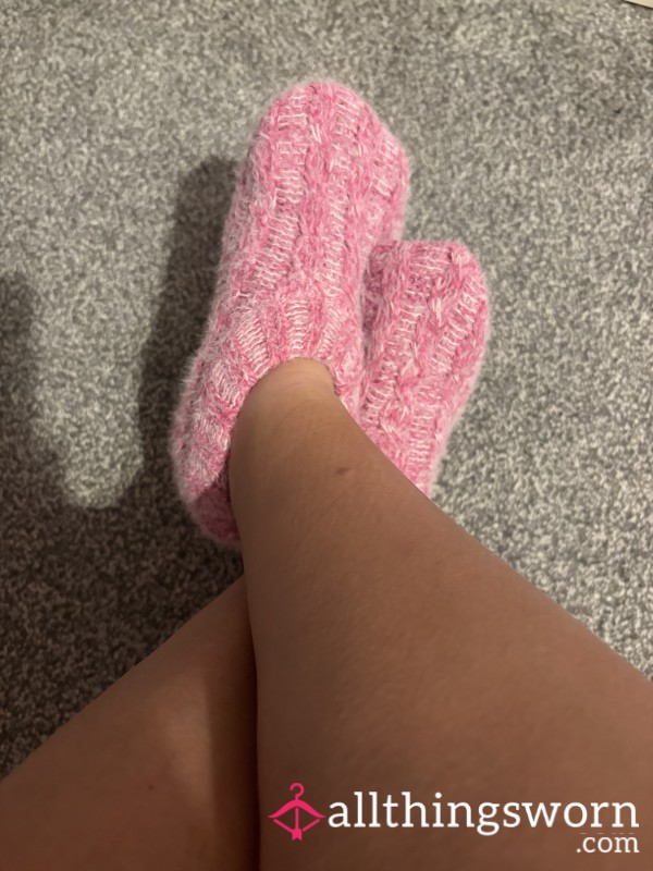 Fluffy Inside Pink M&s Slippers