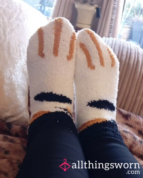 Fluffy Kitty Socks