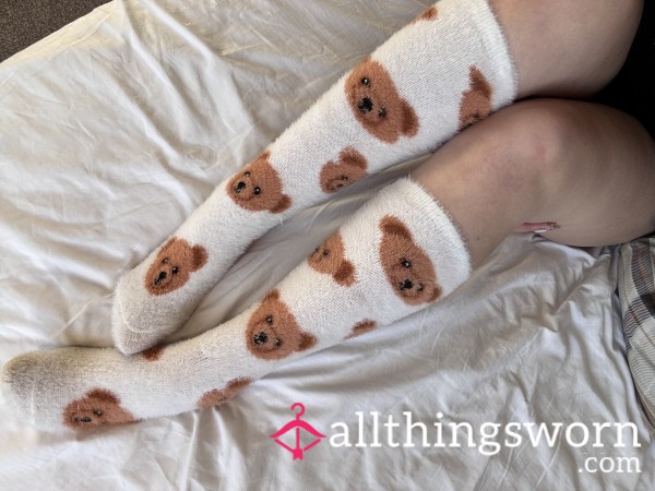 Fluffy Knee High Socks