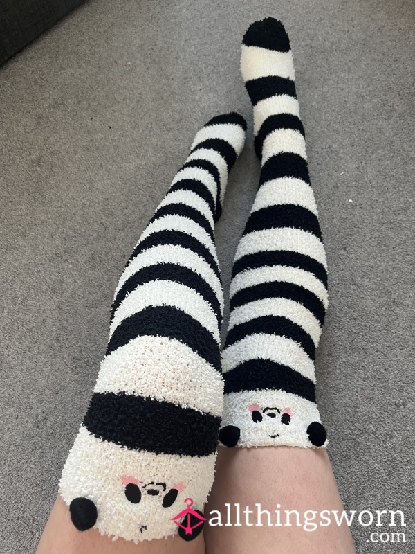 Fluffy Knee High Socks
