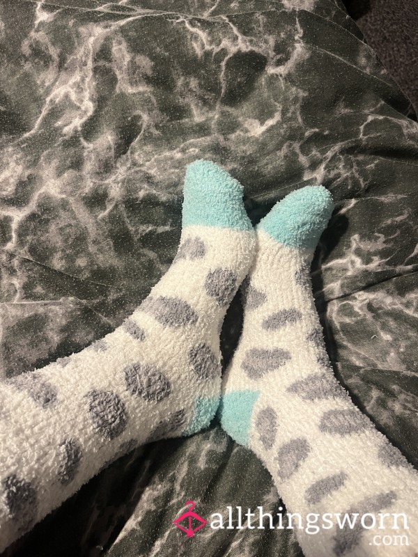 Fluffy Leapard Print Socks