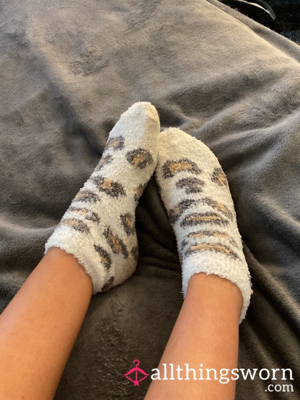 Fluffy Leopard Print Socks🐆
