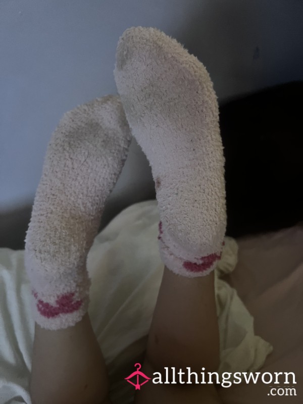 Fluffy Light Pink Socks