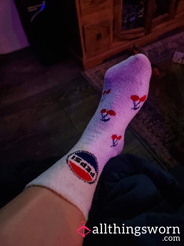 Fluffy Pepsi Socks