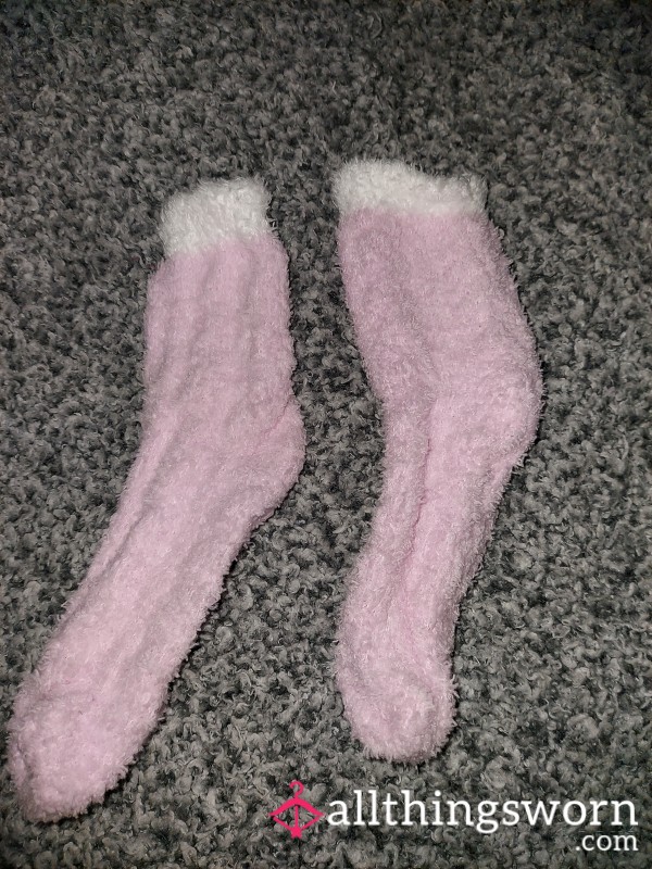 Fluffy Pink Socks