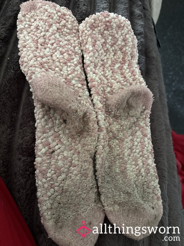 Fluffy Pink Socks
