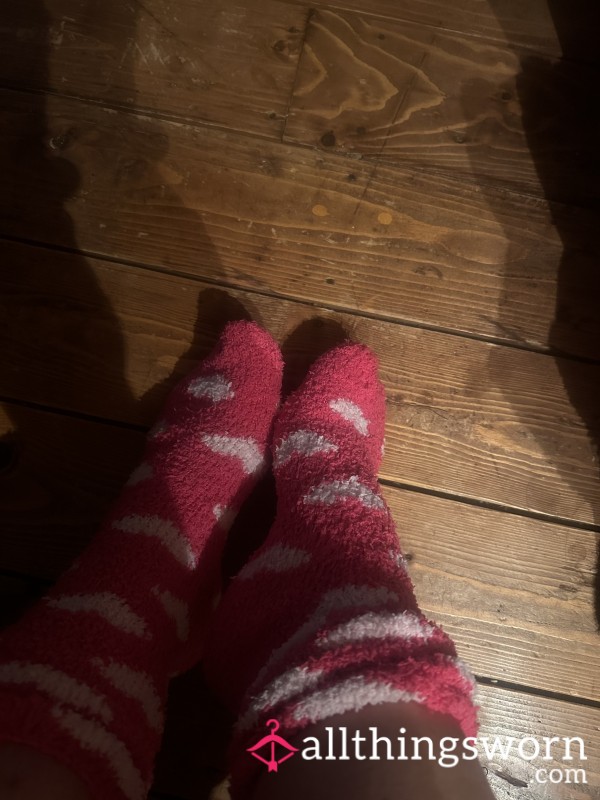 Fluffy Pink Socks