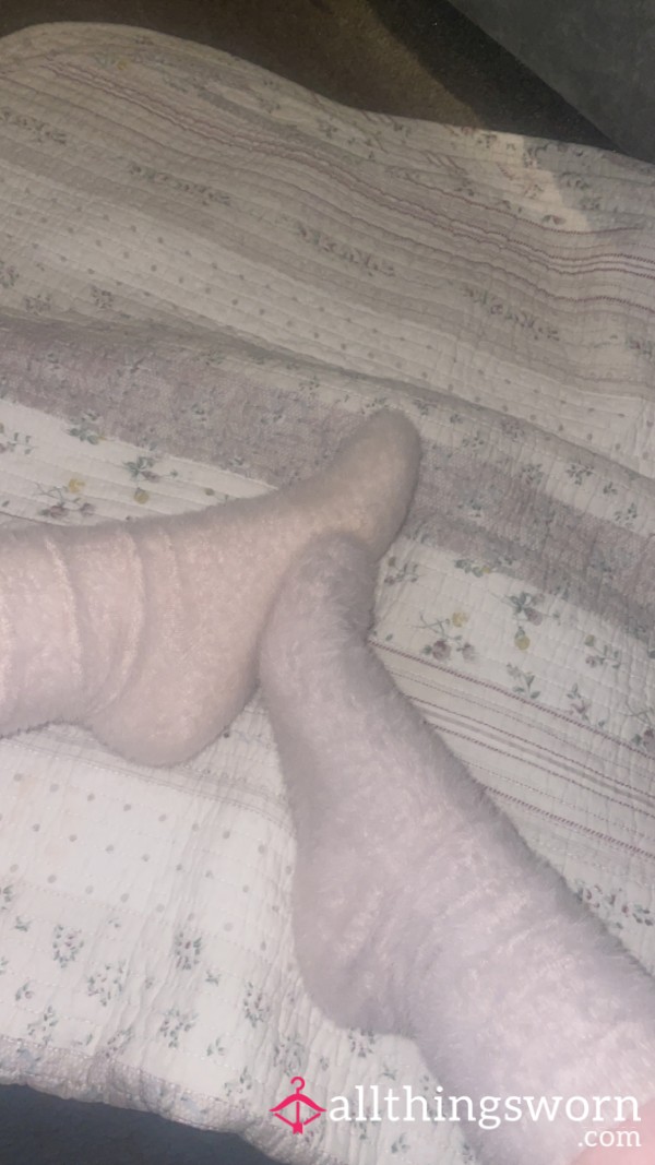 Fluffy Pink Socks