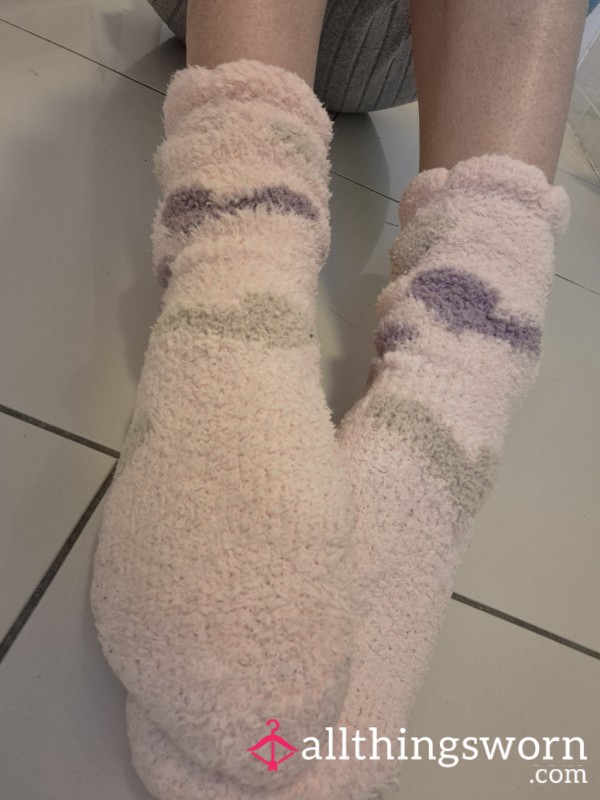 Fluffy Pink Socks