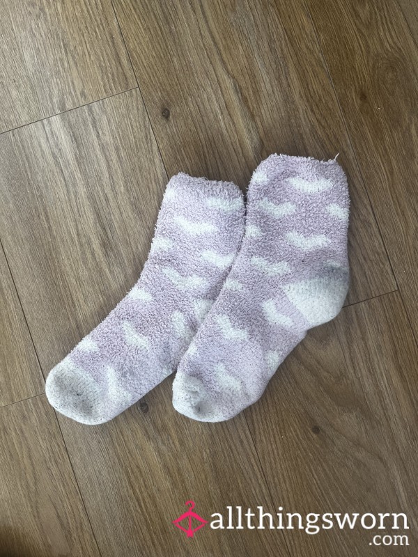 Fluffy Pink Socks