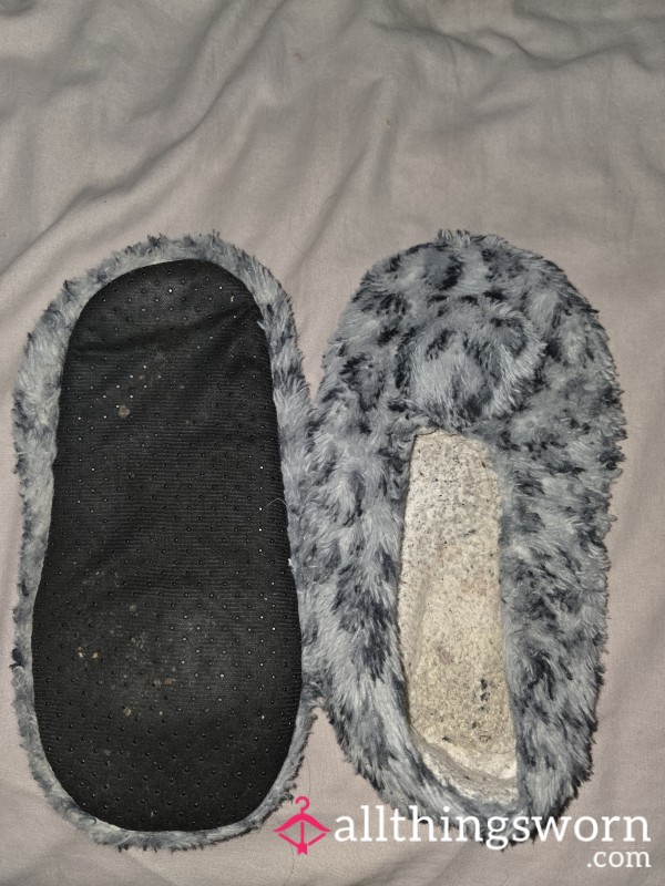 Fluffy Print Slippers