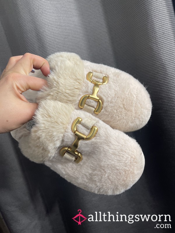 Fluffy Slippers Dirty, Dusty Slippers