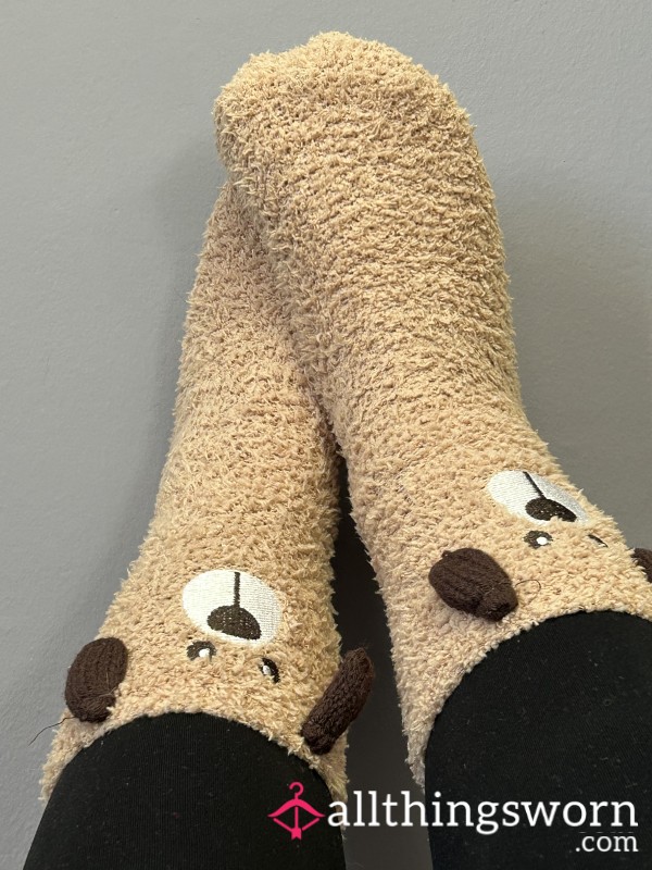 Fluffy Sock Foot Play