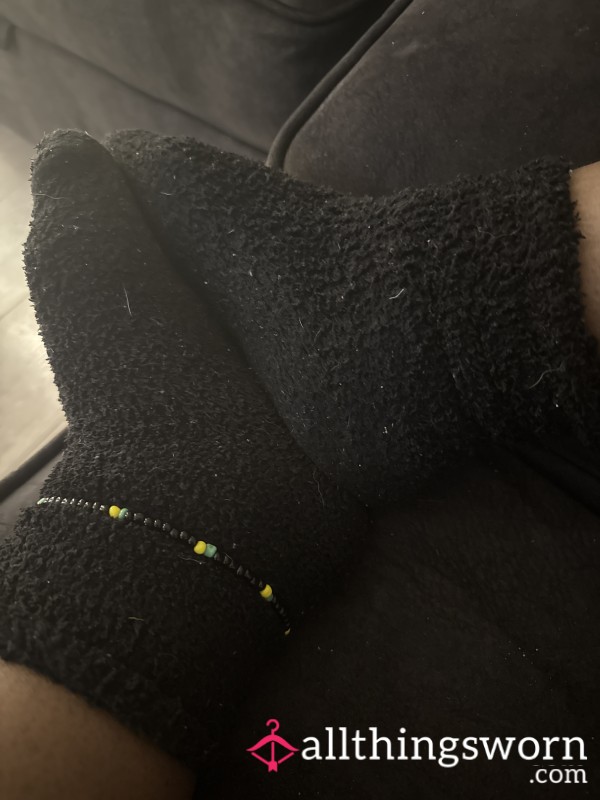 Fluffy Socks Been Cleaning In All Day