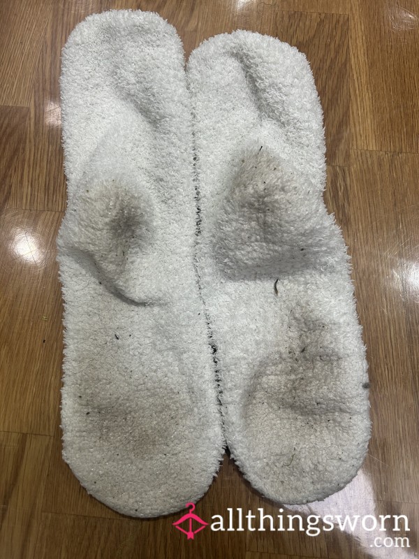 Fluffy Socks… But Make Them Filthy 😈🧦