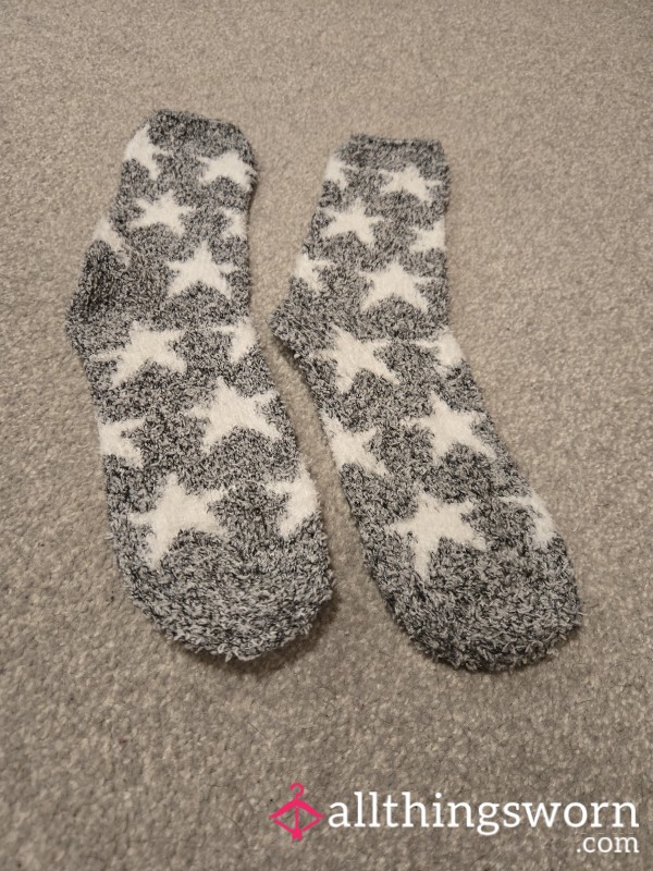 Fluffy Socks Keeping Me Cosy On Cold Winter Nights