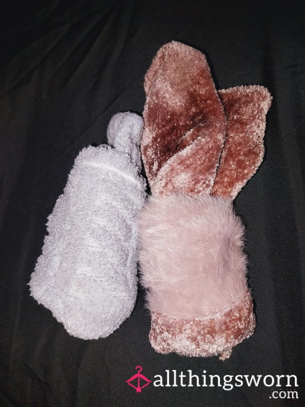 Fluffy Socks Worn 24 Hours
