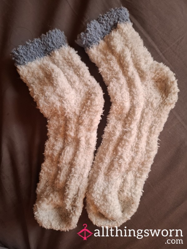Fluffy Socks - Worn