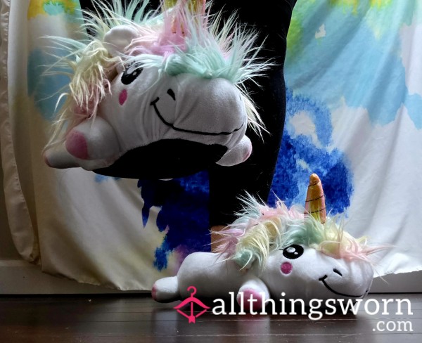 Fluffy Unicorn Slippers