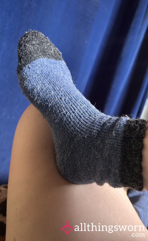 Fluffy Well Worn Hiking Socks