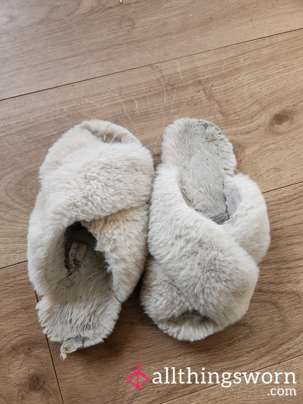 Fluffy Well Worn Slippers X