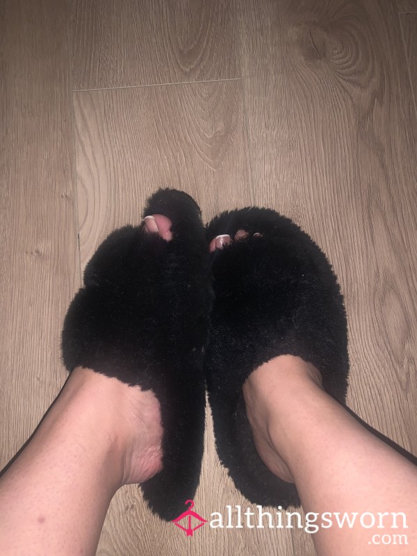Fluffy Worn Down Memory Foam Stinky Slippers