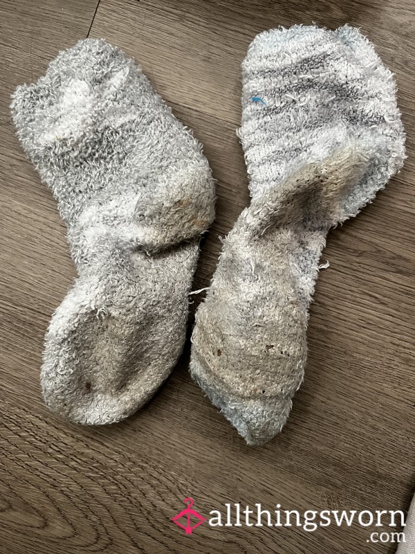 Fluffy Worn Socks