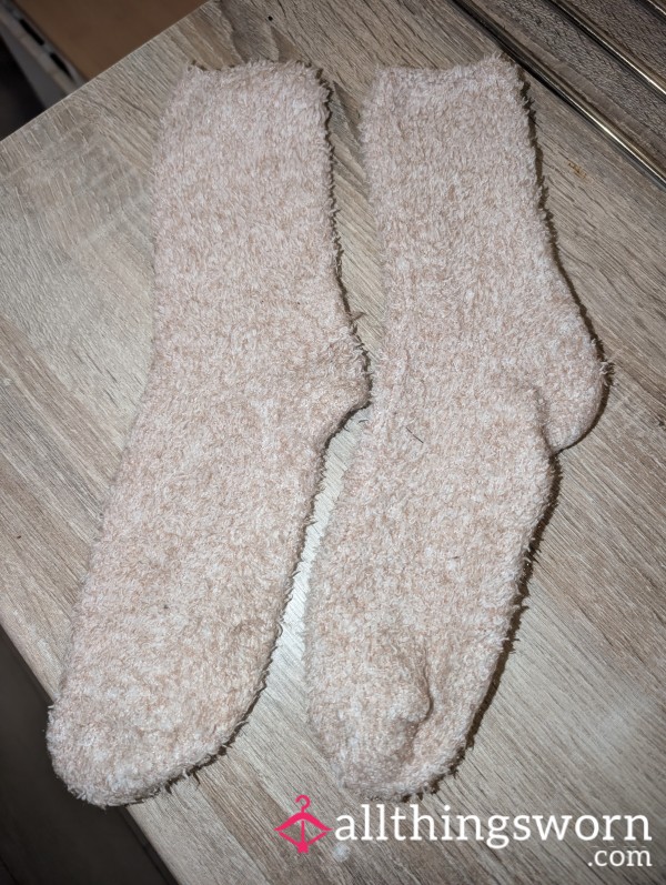 Fluffy Worn Socks