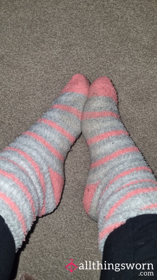 Fluffy Worn Socks