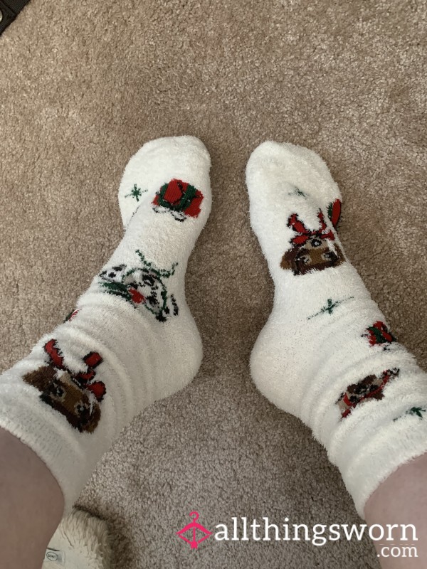 Fluffy Worn Socks