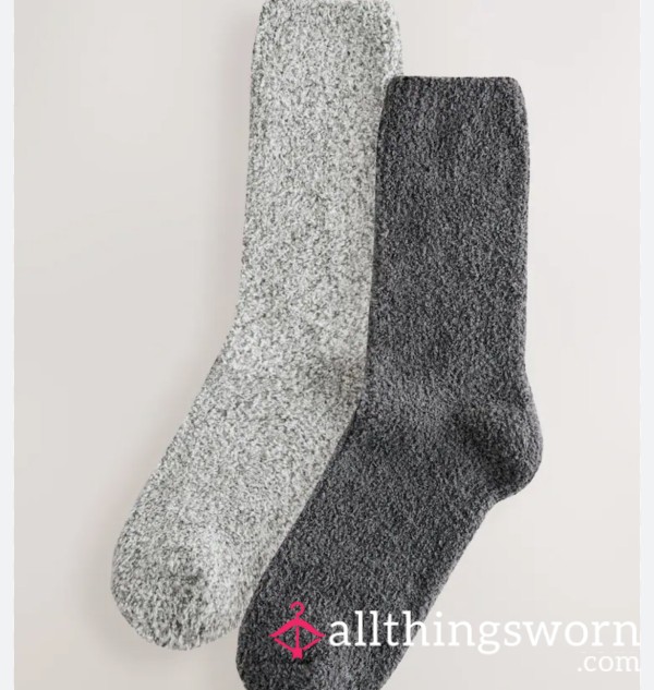 Fluffy Worn Socks