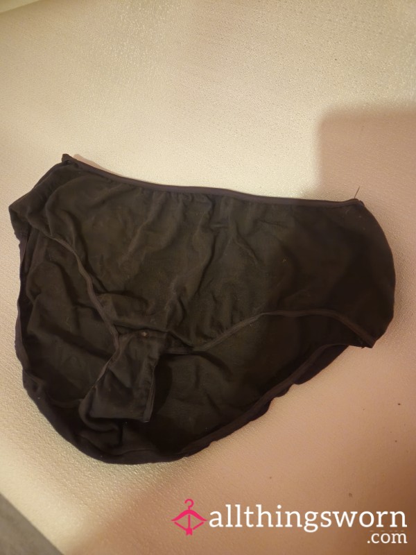 Fluid Filled Black Full Brief Pantie