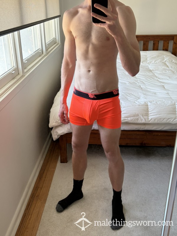 Fluro Orange New Balance Trunks
