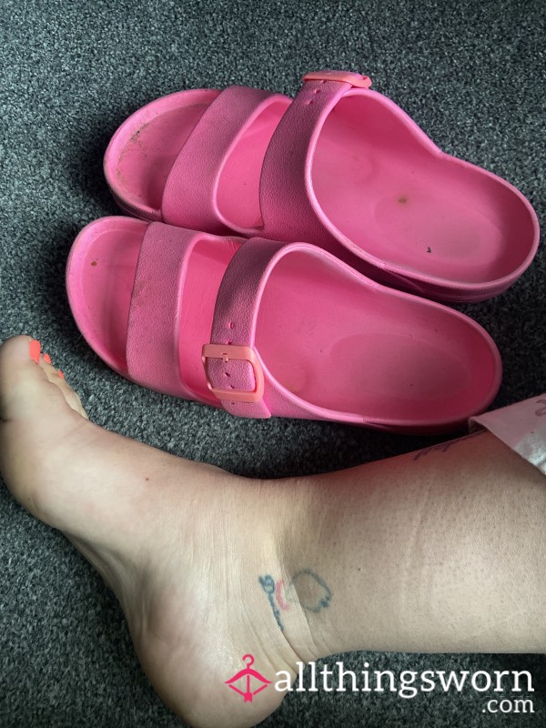 Foam Sandals Well Worn