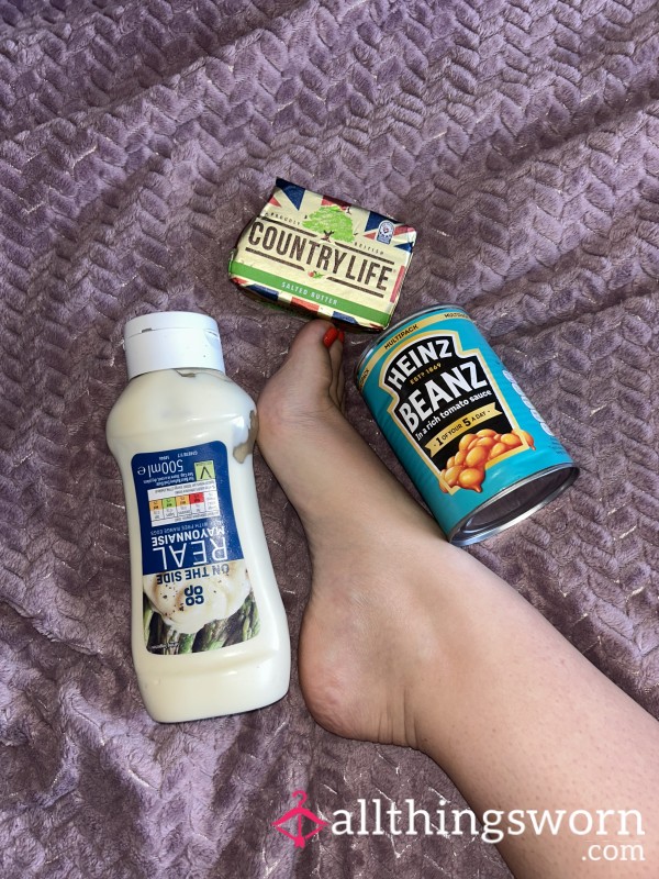 Foodie Foot Fun 🦶🏼🥛🧈