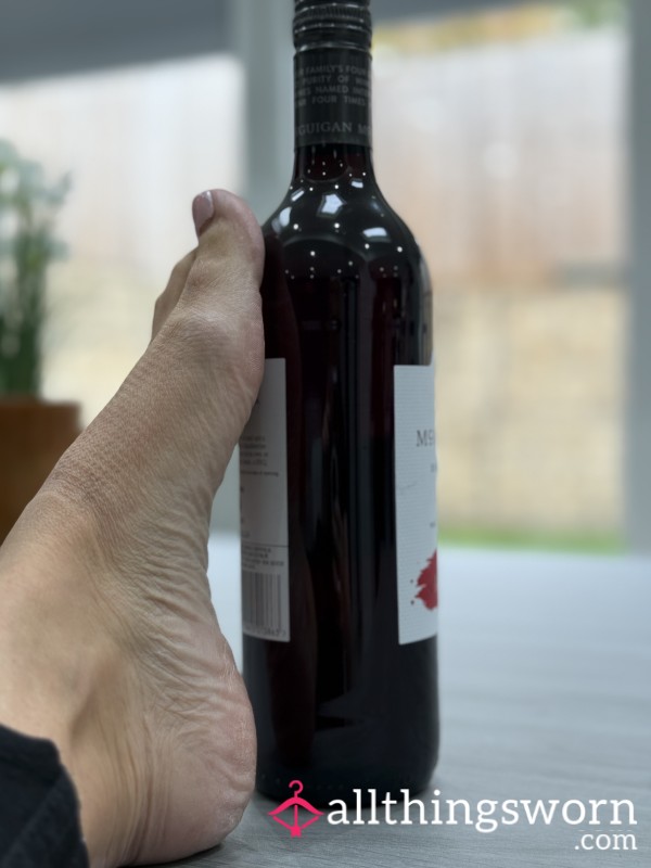 Foot And Red Wine
